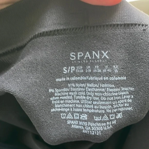 Spanx size small maternity over bump black leggings - Picture 3 of 7